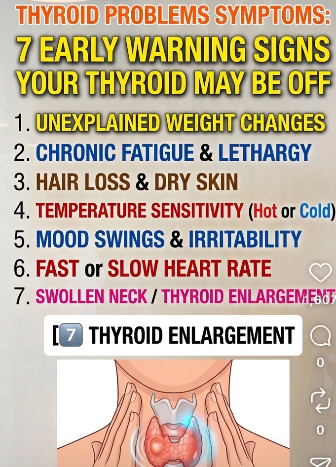 Thyroid problems for the early signs of the symptoms