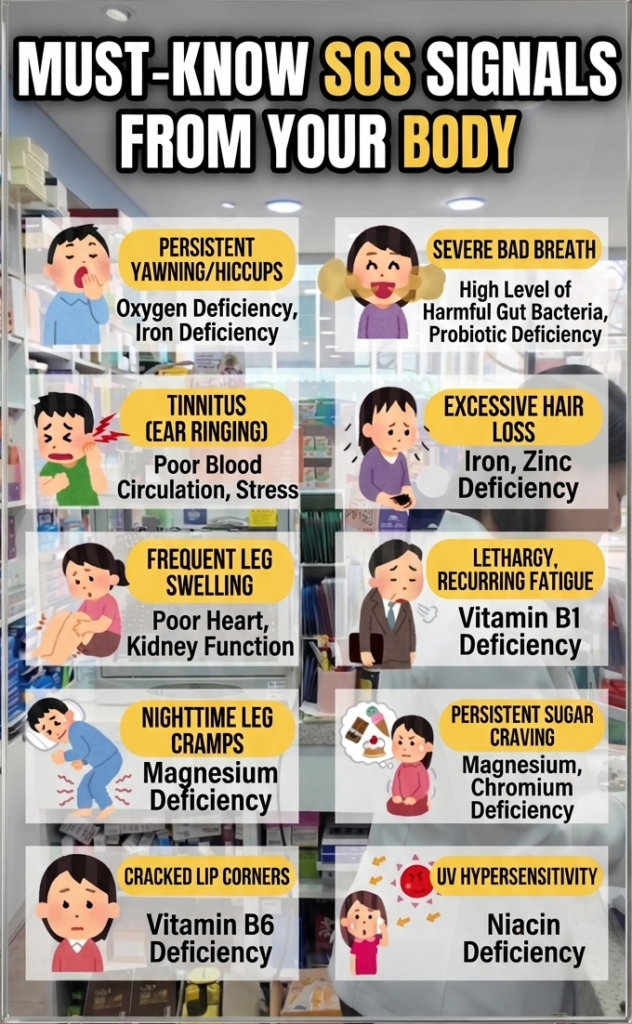 sos signs and signals from the body!
